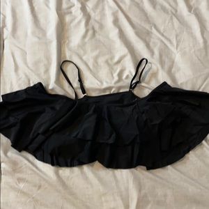 Flowy over the shoulder swim top